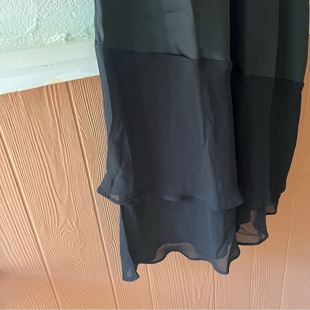 Joe Fresh Black V-Neck Midi Dress - Picture 3 of 6